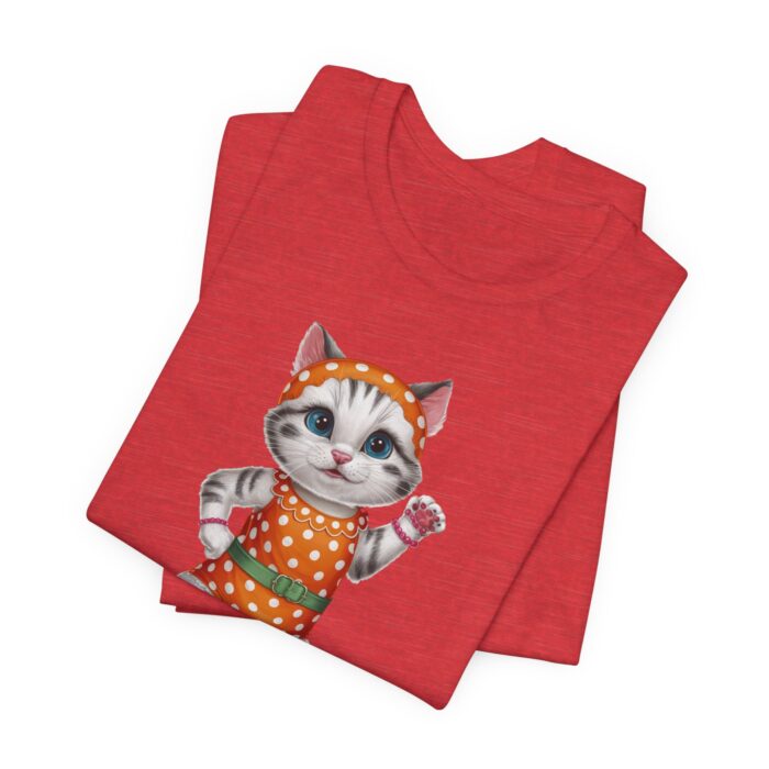 Retro Cat Unisex Tee, Fun Cat Shirt, Summer Vibes T-Shirt, Gift for Cat Lovers, Cute Animal Apparel - Image 50