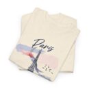 Paris Eiffel Tower Unisex Heavy Cotton Tee, Travel Shirt, Gift for Travelers, Vacation Shirt, Paris Lover Apparel
