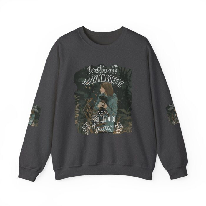 Pet my dog today Unisex Heavy Blend™ Crewneck Sweatshirt - Image 5