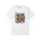 Unisex Garment-Dyed T-Shirt - Colorful 'King' Graphic Tee for Trendsetters
