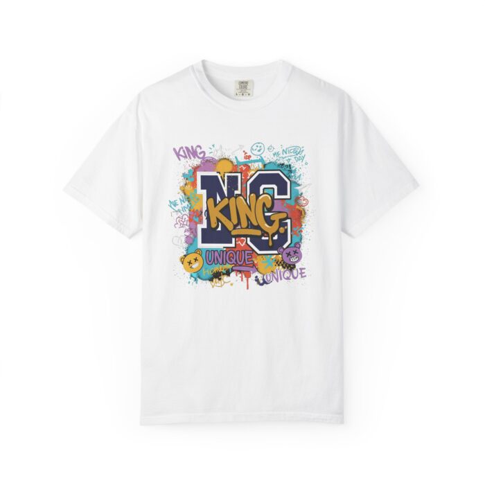Unisex Garment-Dyed T-Shirt - Colorful 'King' Graphic Tee for Trendsetters - Image 9