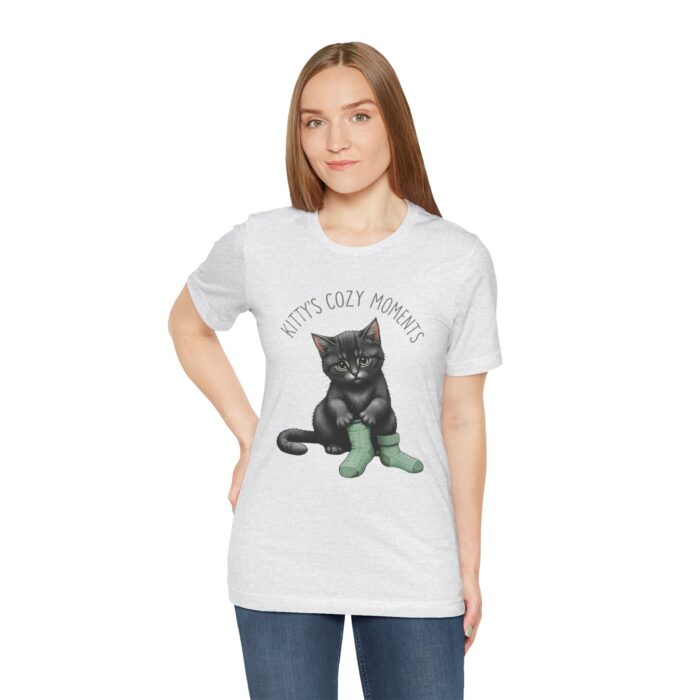 Cute Cat Jersey Tee - Kitty's Cozy Moments, Pet Lover Shirt, Gifts for Cat Owners, Animal Lover Apparel, Fun Cat Lover Tee - Image 18
