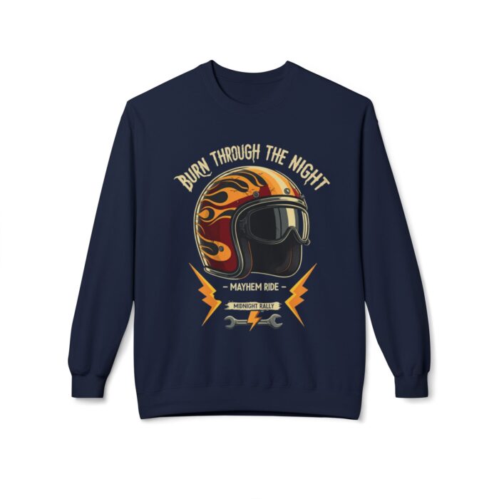 Burn through the night Unisex Midweight Softstyle Fleece Crewneck Sweatshirt - Image 49