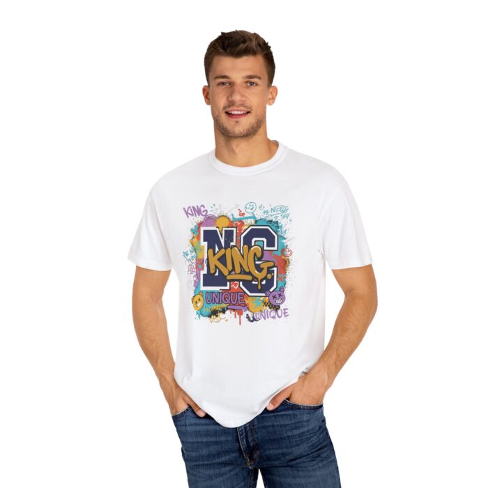 Unisex Garment-Dyed T-Shirt - Colorful 'King' Graphic Tee for Trendsetters - Image 12