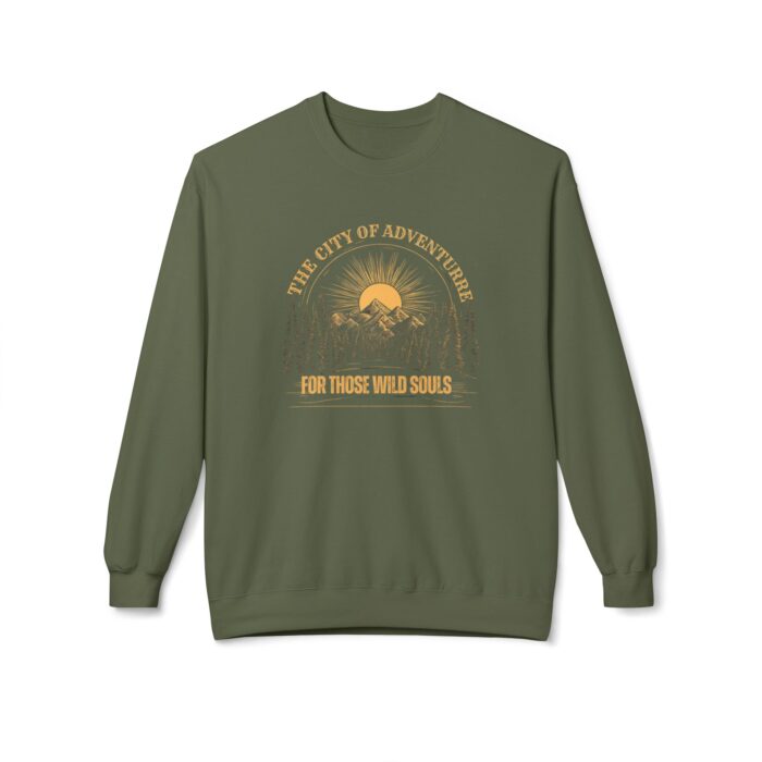 The city of adventure Unisex Midweight Softstyle Fleece Crewneck Sweatshirt - Image 37