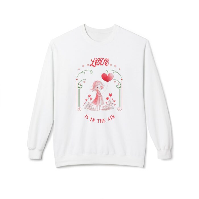 Love is in the air Unisex Midweight Softstyle Fleece Crewneck Sweatshirt - Image 13