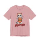Retro Cat Unisex Tee, Fun Cat Shirt, Summer Vibes T-Shirt, Gift for Cat Lovers, Cute Animal Apparel