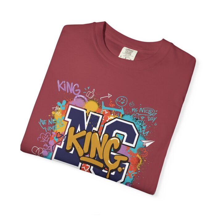 Unisex Garment-Dyed T-Shirt - Colorful 'King' Graphic Tee for Trendsetters - Image 55