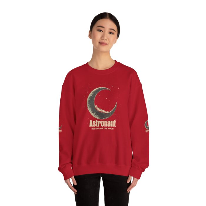 Astronaut Resting on the Moon  Unisex Heavy Blend™ Crewneck Sweatshirt - Image 29