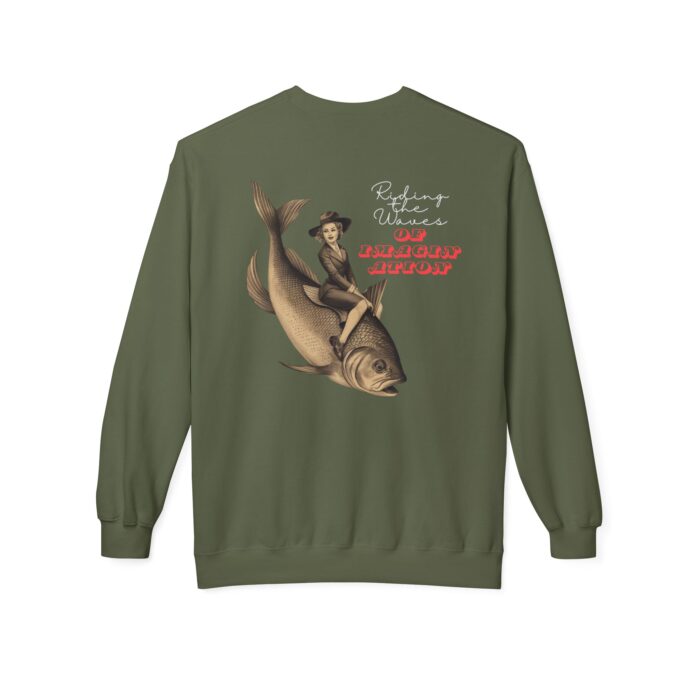 "Riding the Waves of Imagination" Unisex Midweight Softstyle Fleece Crewneck Sweatshirt - Image 26