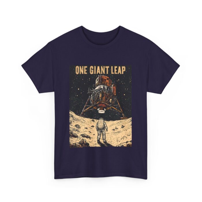 Moon Landing Adventure Tee - Unisex Heavy Cotton T-Shirt, Space Exploration Gift, Astronomy Shirt, Vintage Style Tee, One Giant Leap Design - Image 27