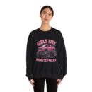 Girls like monster trucks Unisex Heavy Blend™ Crewneck Sweatshirt