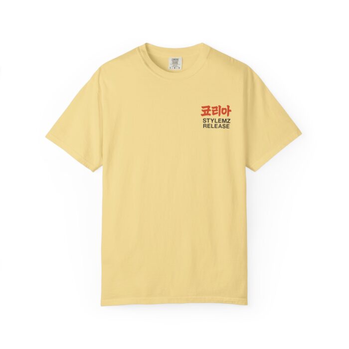 Unisex Garment-Dyed T-shirt - Korean Style Release Tee - Image 2