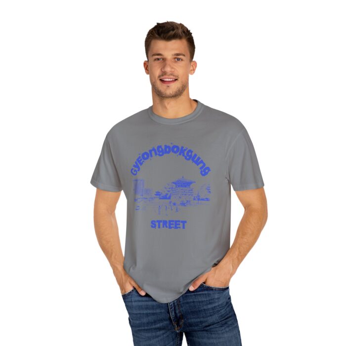 Gyeongbokgung Street Unisex Garment-Dyed T-shirt - Image 36