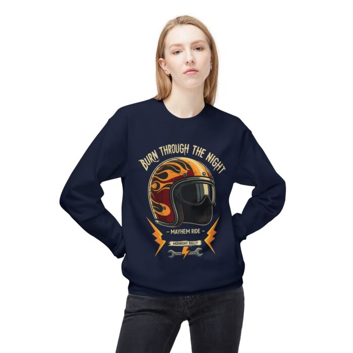 Burn through the night Unisex Midweight Softstyle Fleece Crewneck Sweatshirt - Image 51
