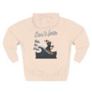 Ride with wave Three-Panel Fleece Hoodie