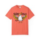 Surf Dogs Graphic T-Shirt for Animal Lovers - Unisex Garment-Dyed Tee