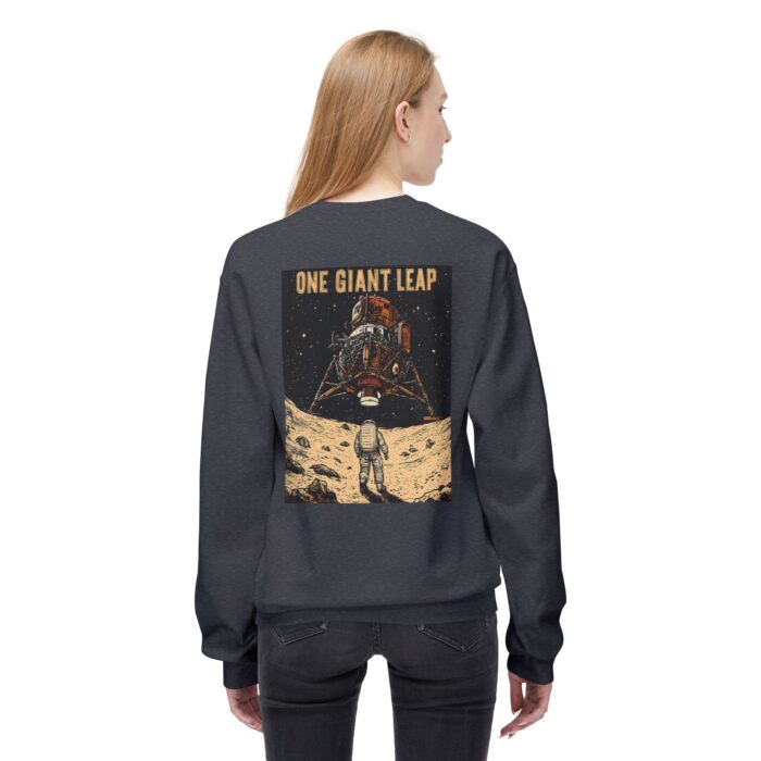 One giant leap Unisex Midweight Softstyle Fleece Crewneck Sweatshirt - Image 8