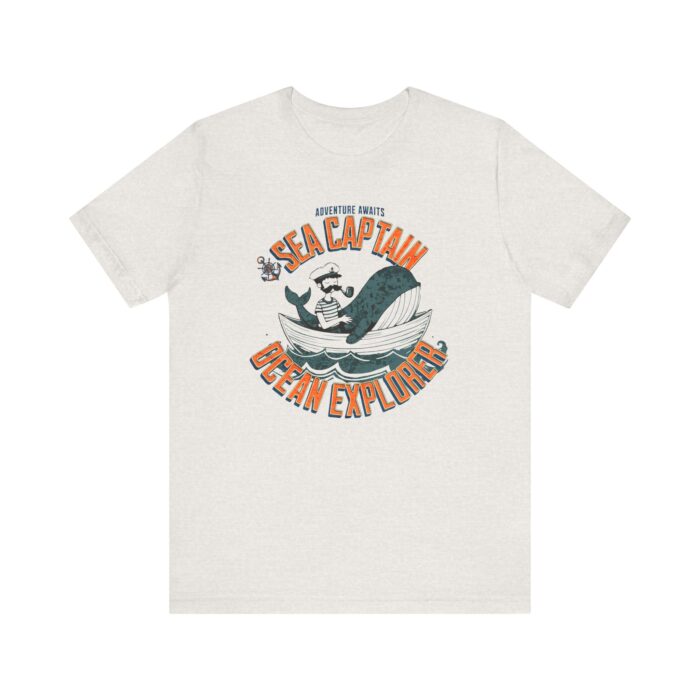 Sea Captain Adventure Tee, Unisex Jersey Shirt, Ocean Explorer T-shirt, Nautical Gift, Casual Wear, Summer Top