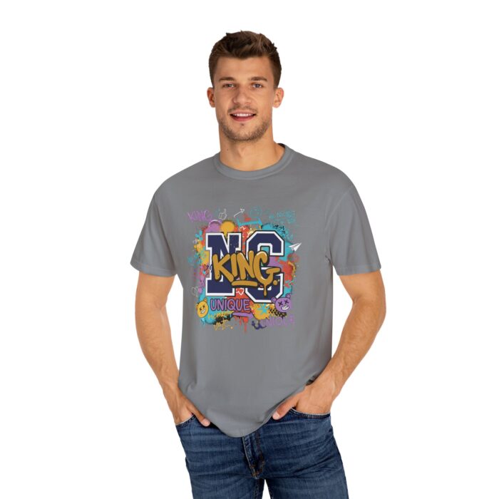 Unisex Garment-Dyed T-Shirt - Colorful 'King' Graphic Tee for Trendsetters - Image 40