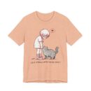 Cute Cat Lover Tee, Animal Graphic Shirt, Gift for Cat Mom, Funny Pet Lover Apparel, Love Knows When You're Quiet T-Shirt