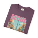 Seoul Inspired Unisex Garment-Dyed T-Shirt - Trendy Streetwear with Cityscape Design