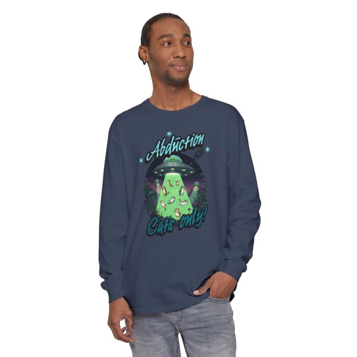 Abduction cats only! Unisex Garment-dyed Long Sleeve T-Shirt - Image 19