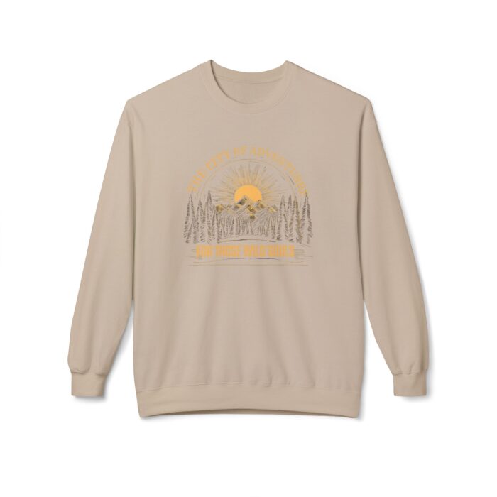 The city of adventure Unisex Midweight Softstyle Fleece Crewneck Sweatshirt - Image 29