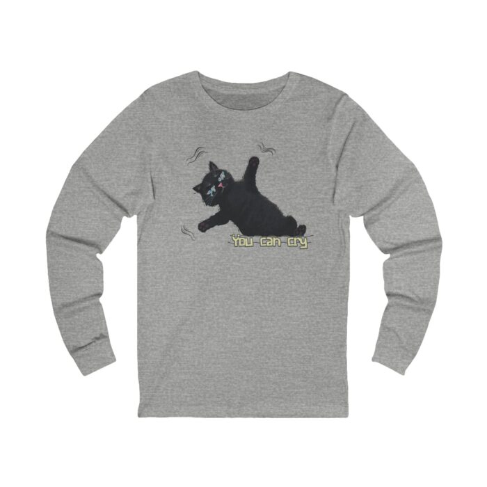 You can cry Unisex Jersey Long Sleeve Tee - Image 7
