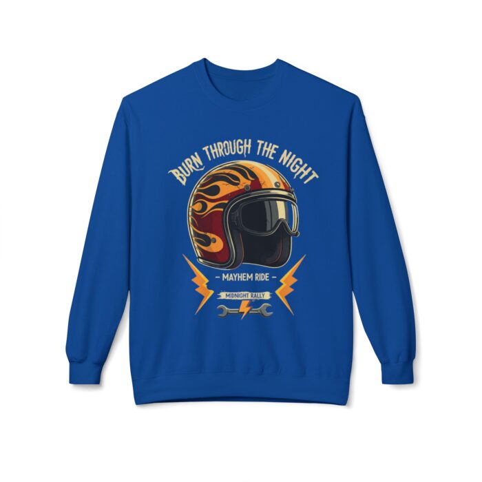 Burn through the night Unisex Midweight Softstyle Fleece Crewneck Sweatshirt - Image 45