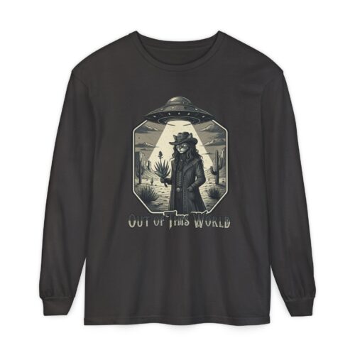 Out of this world Unisex Garment-dyed Long Sleeve T-Shirt