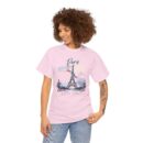 Paris Eiffel Tower Unisex Heavy Cotton Tee, Travel Shirt, Gift for Travelers, Vacation Shirt, Paris Lover Apparel