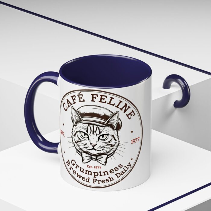 Grumpy Cat Accent Coffee Mug | Cat Lover Gift, Unique Coffee Cup, Pet-Themed Kitchenware, Café Decor, Funny Cat Mug - Image 15