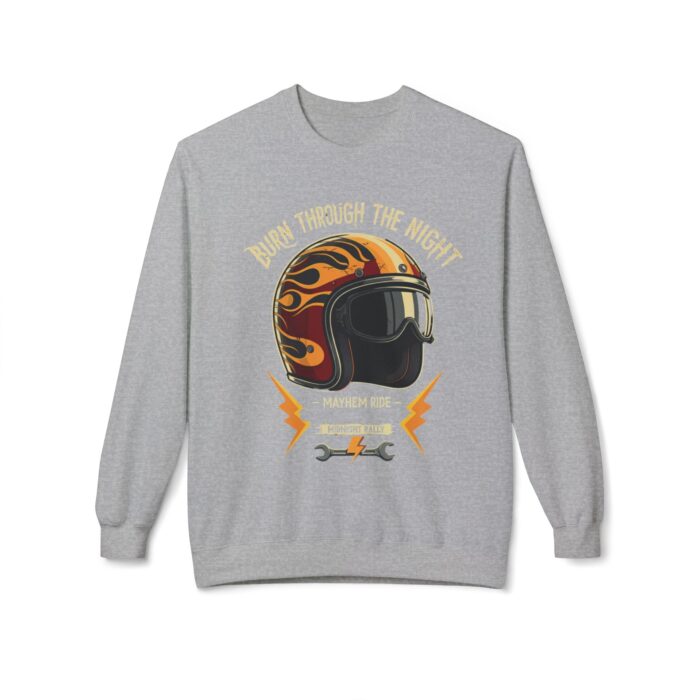 Burn through the night Unisex Midweight Softstyle Fleece Crewneck Sweatshirt - Image 17