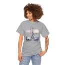 Paris Eiffel Tower Unisex Heavy Cotton Tee, Travel Shirt, Gift for Travelers, Vacation Shirt, Paris Lover Apparel