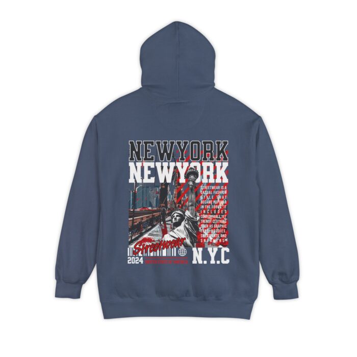 New York Streetwear Unisex Garment-Dyed Hoodie - Image 22