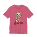 Retro Cat Unisex Tee, Fun Cat Shirt, Summer Vibes T-Shirt, Gift for Cat Lovers, Cute Animal Apparel