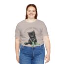 Cute Cat Jersey Tee - Kitty's Cozy Moments, Pet Lover Shirt, Gifts for Cat Owners, Animal Lover Apparel, Fun Cat Lover Tee