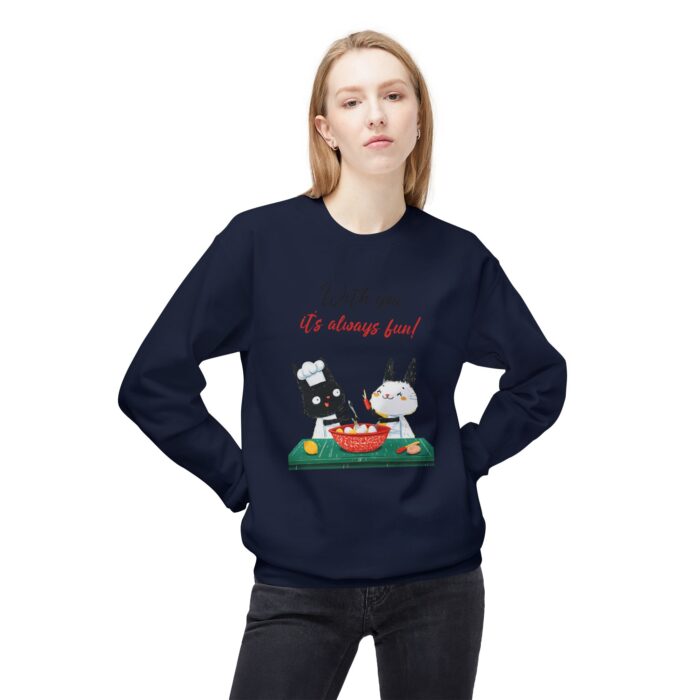 With you it's always fun Unisex Midweight Softstyle Fleece Crewneck Sweatshirt - Image 51