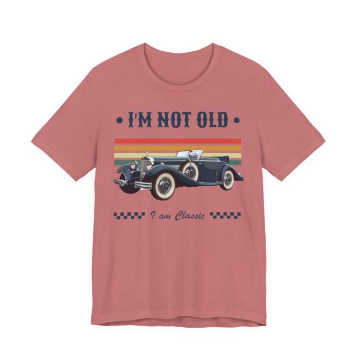 Vintage Car Tee - I'm Not Old, I'm Classic - Perfect for Car Enthusiasts, Retro Style, Gift for Birthdays, Father's Day, Casual Wear, [...] - Image 4