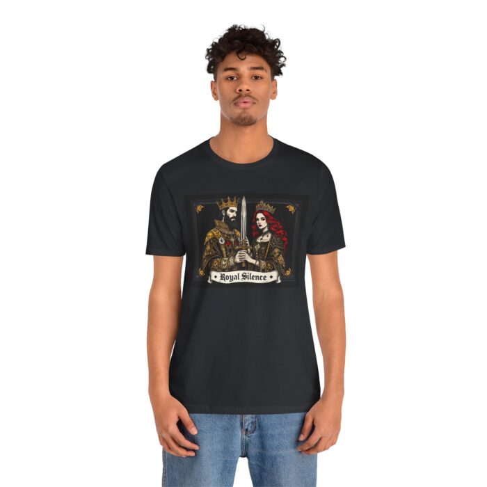 Royal Silence Graphic Tee, Gothic T-Shirt, King and Queen Shirt, Unisex Fashion Top, Drawstring Bag, Gift for Him/Her - Image 16