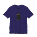 Cute Black Cat Unisex Tee, Cat Lover Shirt, Pet Lover Gift, Halloween Clothing, Everyday Comfort Tee