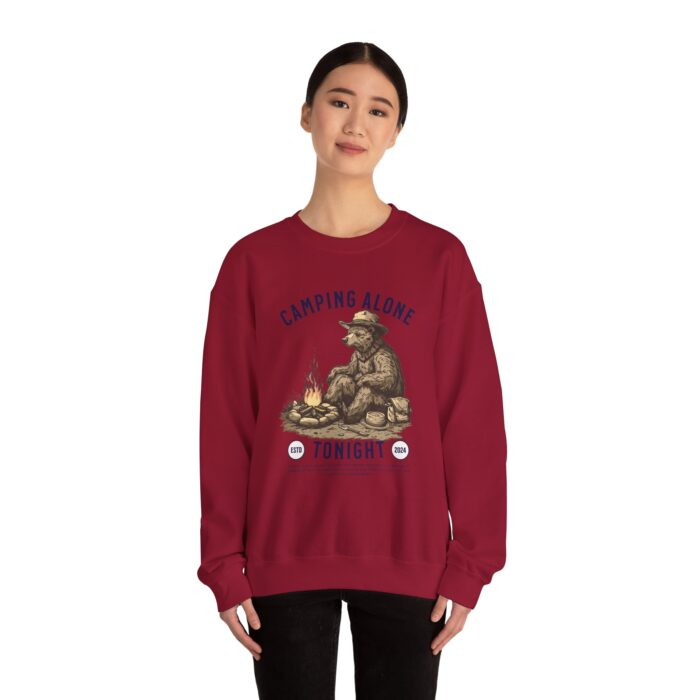 Camping alone Unisex Heavy Blend™ Crewneck Sweatshirt - Image 68