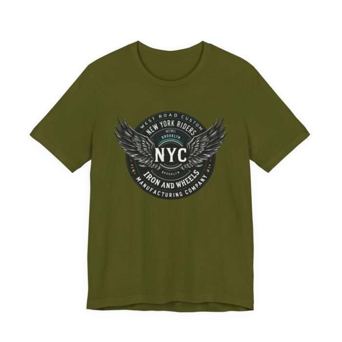 NYC Wings Graphic Unisex Tee, Vintage Style Shirt, Gift for NYC Lovers, Casual Streetwear, Travel Souvenir, Comfortable Tee - Image 4