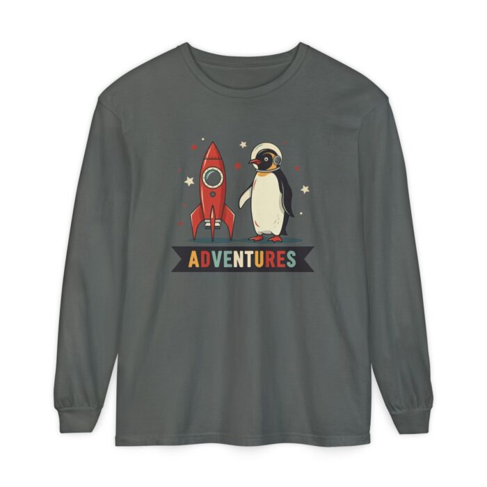 Adventures Unisex Garment-dyed Long Sleeve T-Shirt - Image 57