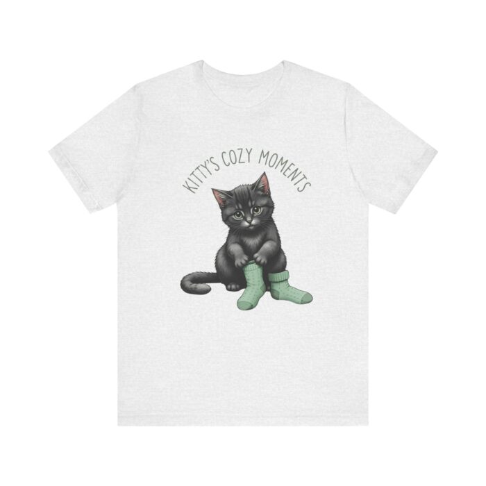 Cute Cat Jersey Tee - Kitty's Cozy Moments, Pet Lover Shirt, Gifts for Cat Owners, Animal Lover Apparel, Fun Cat Lover Tee - Image 10