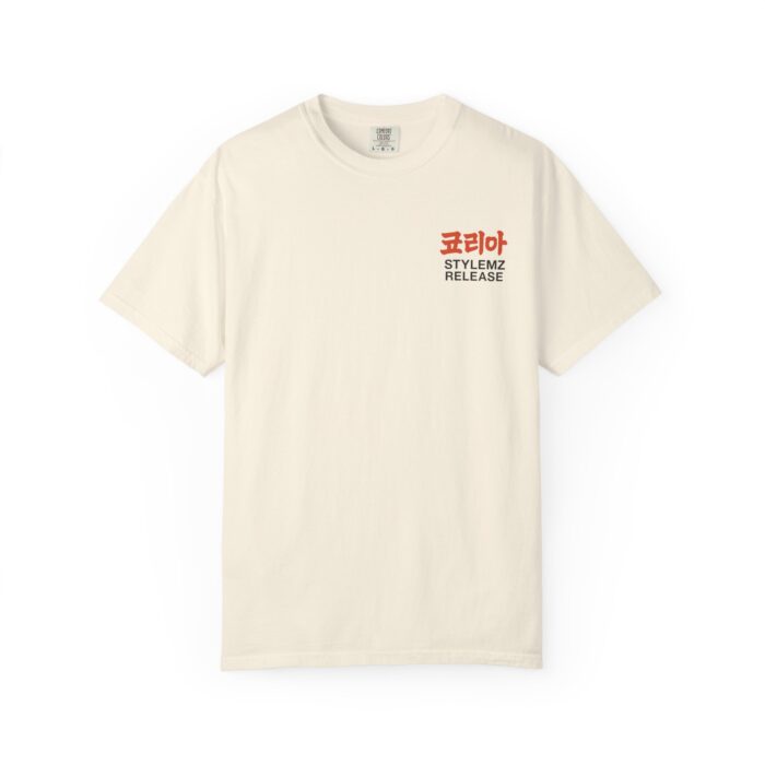 Unisex Garment-Dyed T-shirt - Korean Style Release Tee - Image 5