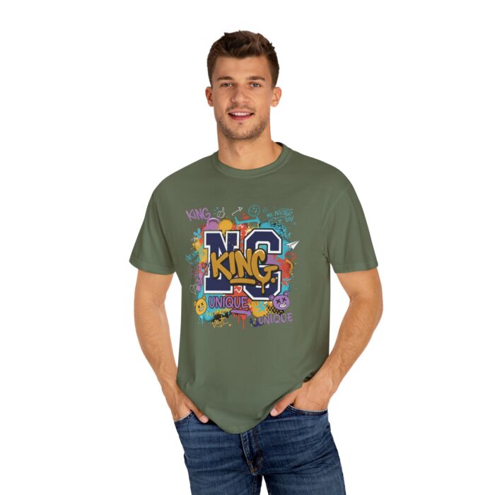 Unisex Garment-Dyed T-Shirt - Colorful 'King' Graphic Tee for Trendsetters - Image 44