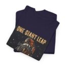 Moon Landing Adventure Tee - Unisex Heavy Cotton T-Shirt, Space Exploration Gift, Astronomy Shirt, Vintage Style Tee, One Giant Leap Design