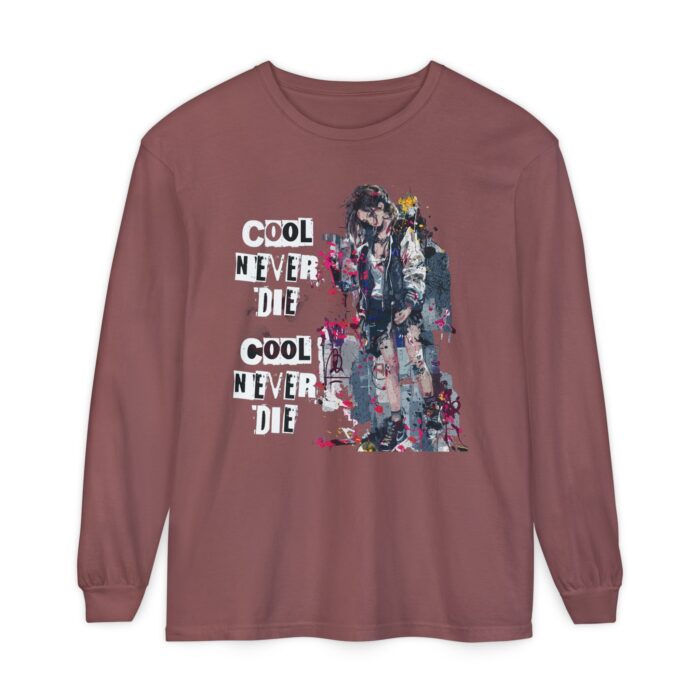 Cool never die Garment-dyed Long Sleeve T-Shirt - Image 17